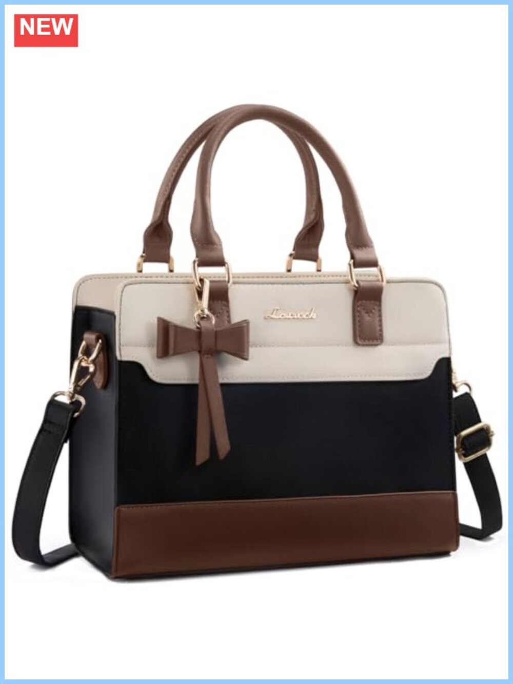 Small Satchel Crossbody Purse PU Leather Tote Handbag Travel Work